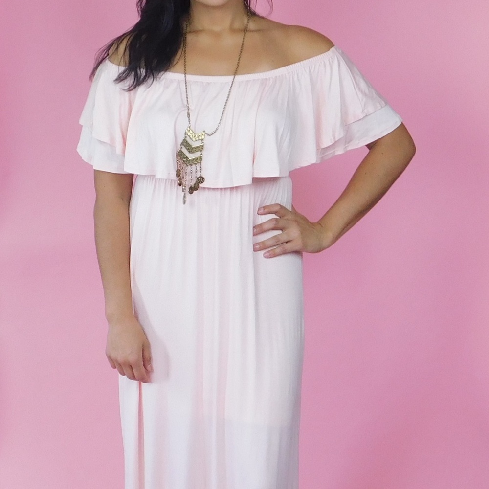 Off the Shoulder Maxi Dress